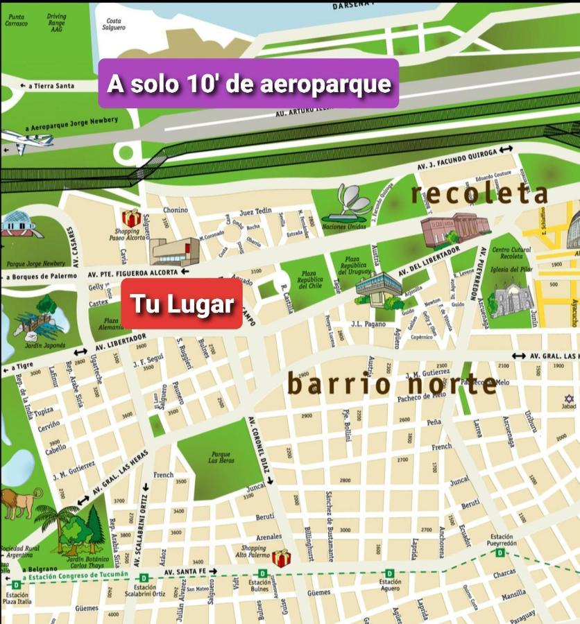 Apartament Palermo Chico Castex 2 Pax 10Min Aeroparque 100M Mater Dei Buenos Aires Zewnętrze zdjęcie